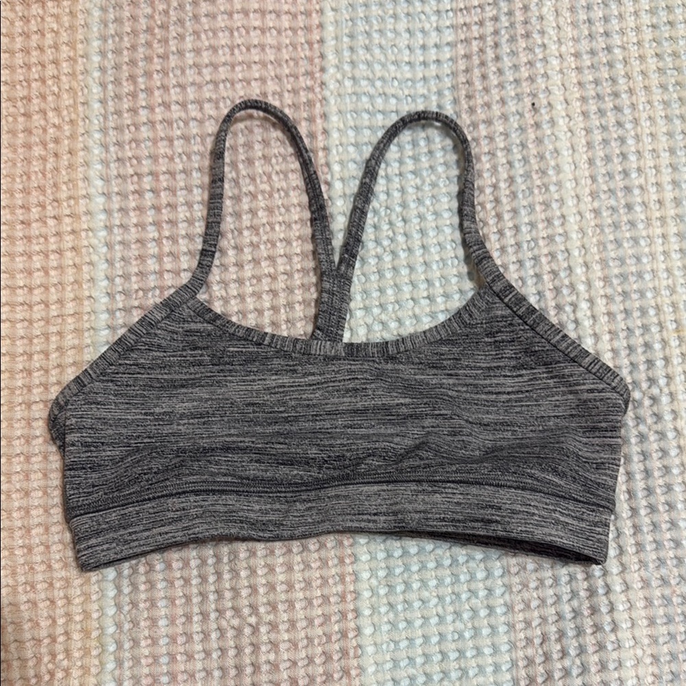 Gray Women's lululemon flow y sports bra